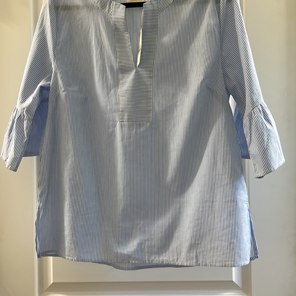 Mudpie striped blouse blue and white - Picture 5 of 5